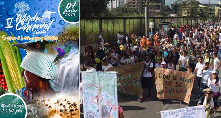 Marcha Carnaval por el agua la vida y el territorio