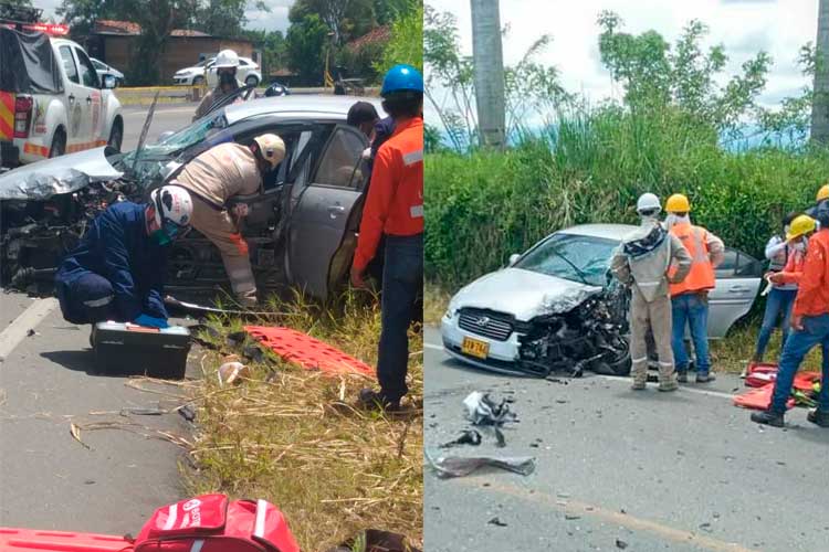 accidente Montenegro - Pueblo Tapao