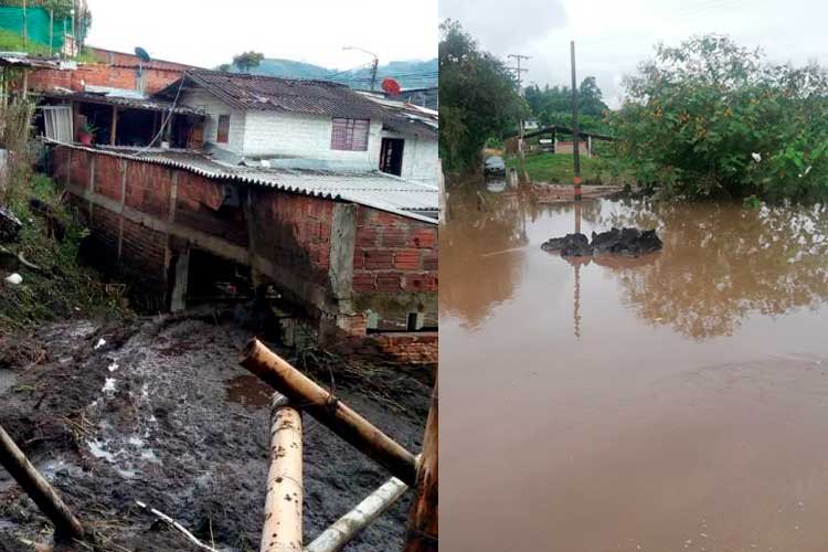 Navidad con emergencias por las fuertes lluvias en el Quindío