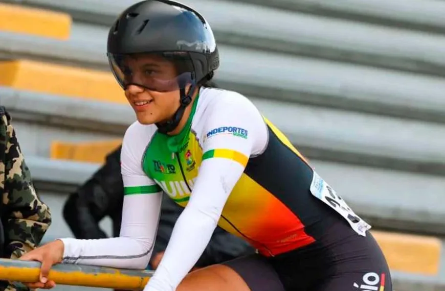 Ciclista quindiana tercera Nacional Ruta Pista