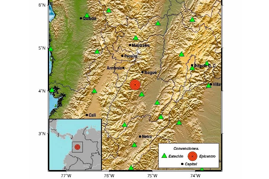 Temblor madrugada domingo