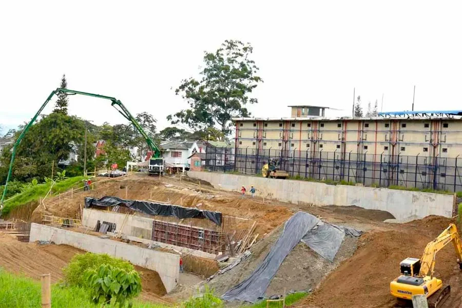 obras nuevo pabellón cárcel Peñas Blancas
