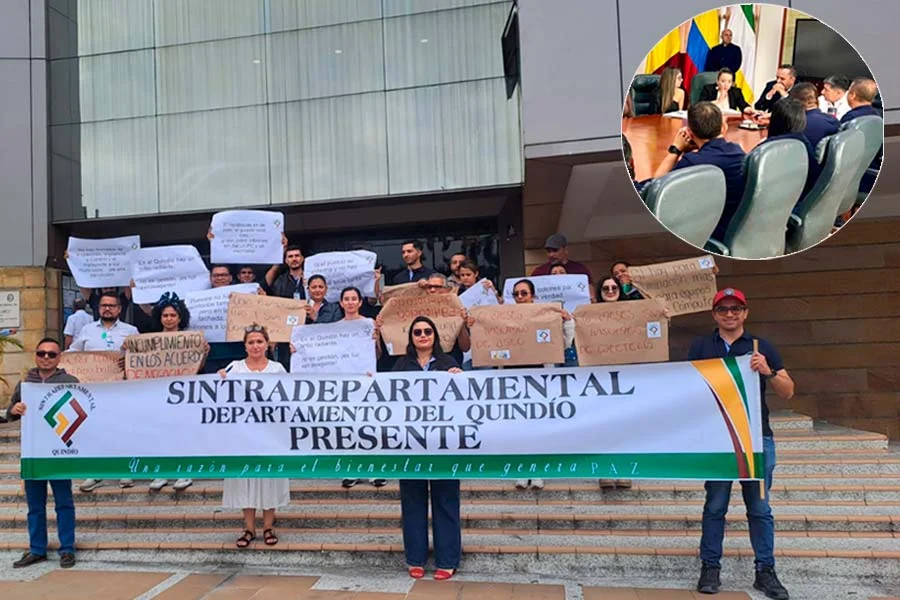 protesta sindicato gobernación