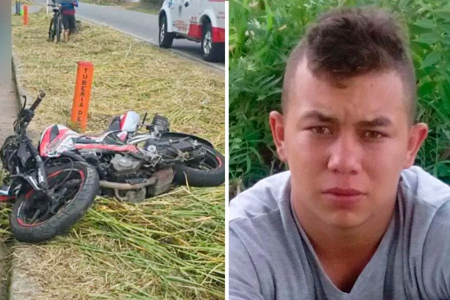 Joven murió accidente de moto vía Club Campestre - La Tebaida
