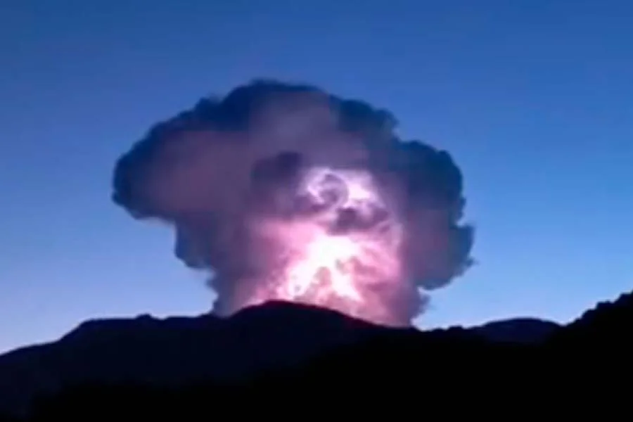 fenómeno eléctrico volcán del Ruíz