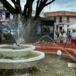 fuente del parque Bolívar de Circasia