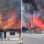 incendio en Armenia el Día del Padre