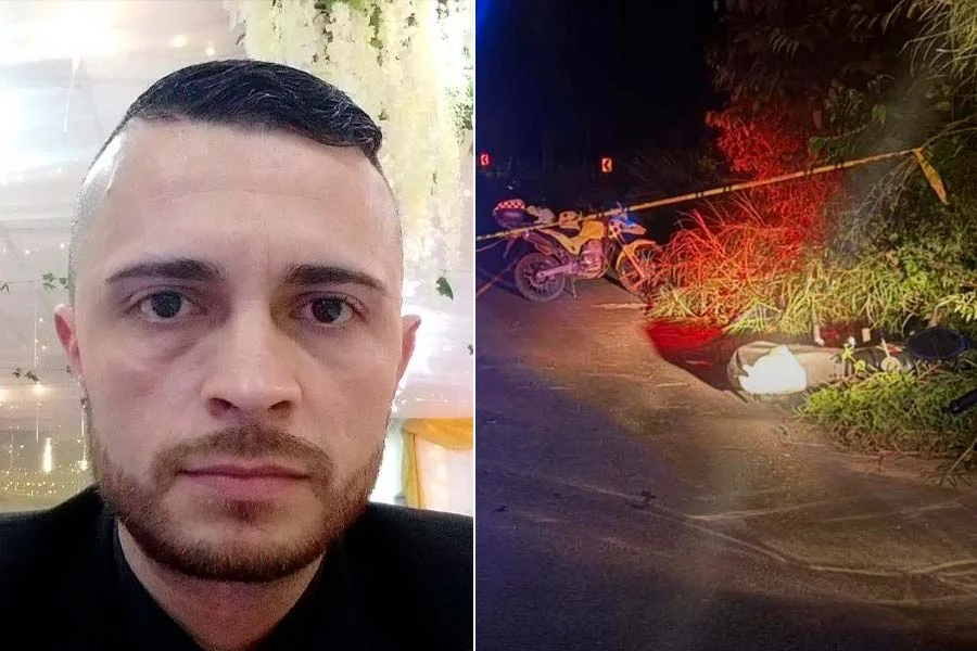 motociclista murió accidente vía Circasia - Montenegro