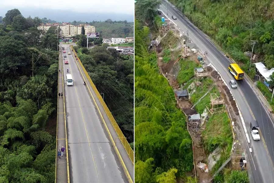 represamiento carros puente La Florida Setta advierte Invías