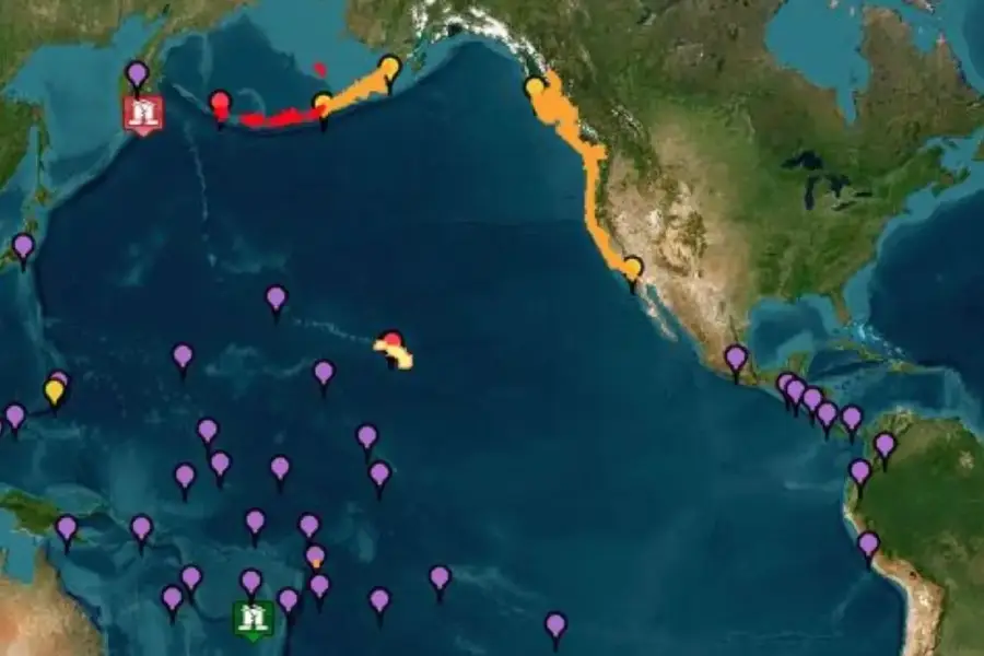 Alerta tsunami Colombia terremoto Rusia