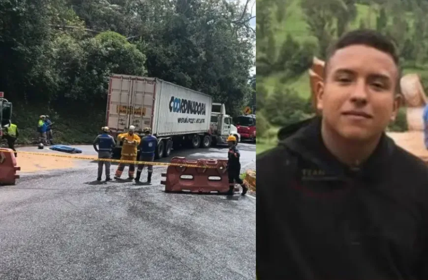 Policía murió en vía La Línea