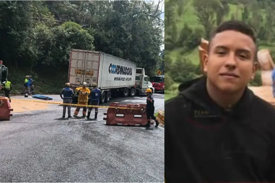 Policía murió en vía La Línea