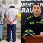 Izq. Imagen de referencia de menores aprehendidos. Der. Comandante de Policía Quindío, Coronel Luis Fernando Atuesta.