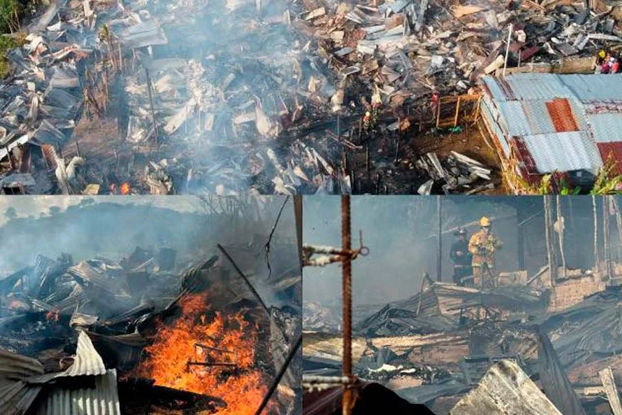 personas damnificadas incendio Quebradanegra
