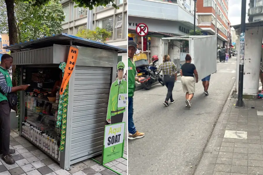 retiro estructuras no autorizadas vendedores informales