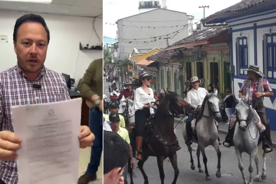 Alcalde de Calarcá acabar cabalgata fiestas