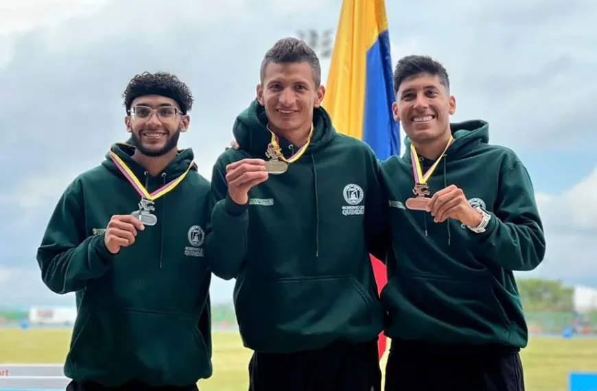 Quindianos hacen podio completo Nacional de Atletismo