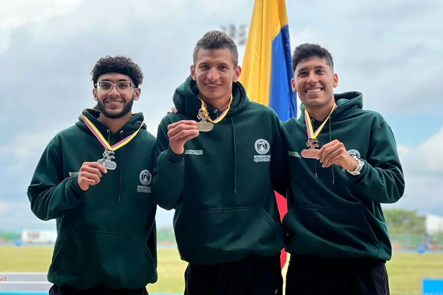 Quindianos hacen podio completo Nacional de Atletismo