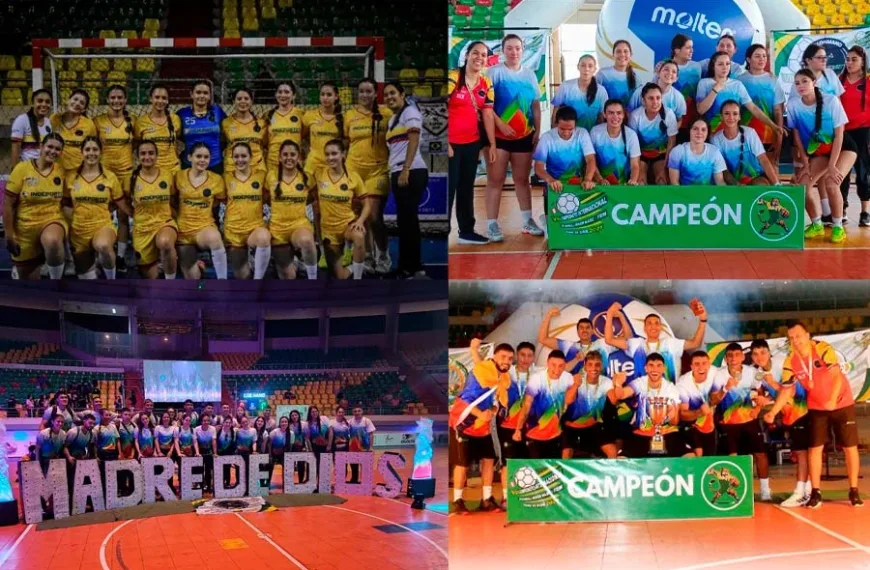 Selecciones de balonmano femenino y masculino campeonas en Perú
