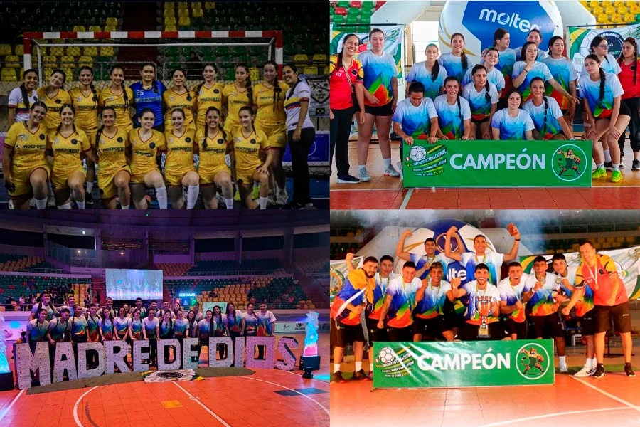 Selecciones de balonmano femenino y masculino campeonas en Perú