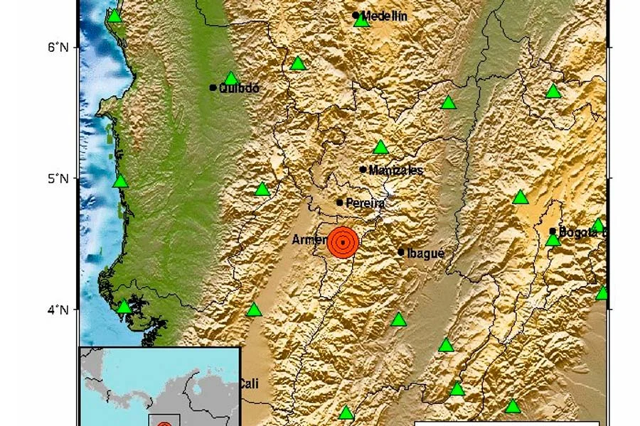 Temblor con epicentro en Calarcá sacudió al Quindío