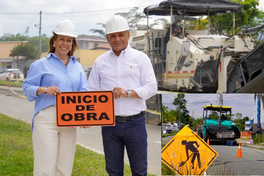 inicio obras mejoramiento vial Armenia