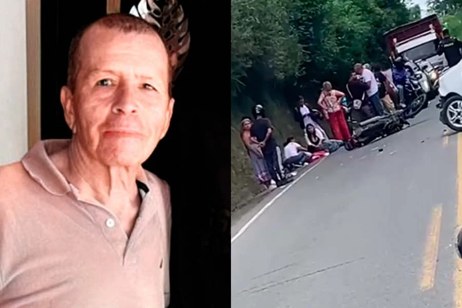 muerte de 'Maca' en accidente de tránsito en vía Quimbaya - Montenegro