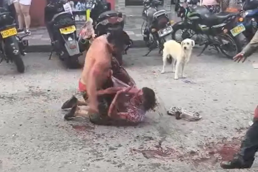 pelea con armas blancas en Montenegro
