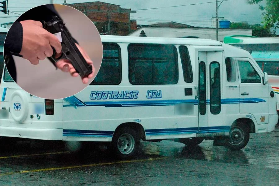 Atracaron bus Armenia - Circasia